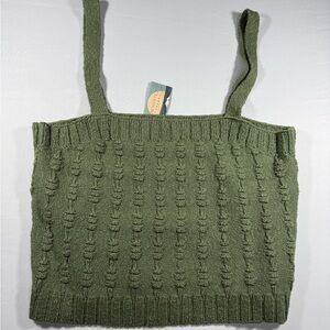 Women's Olive Green Knit Camisole NWT Size XL